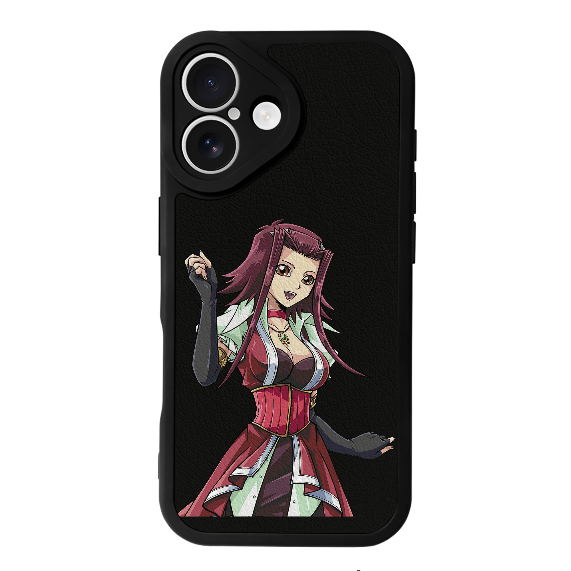 （画像用） 遊☆戯☆王 Yu-Gi-Oh! 【iPhone 16シリーズ対応】シリコンスマホケース（レザー調） 材質：シリコン
